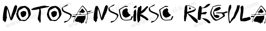 NotoSansCIKsc Regula字体转换